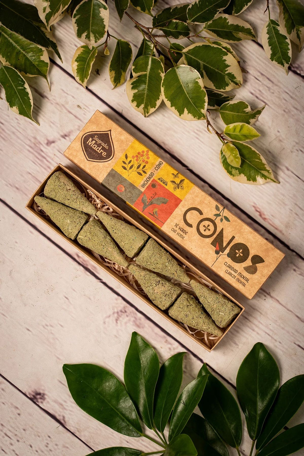Sagrada Madre / Incense Cones Green Tea - Mental Clarity
