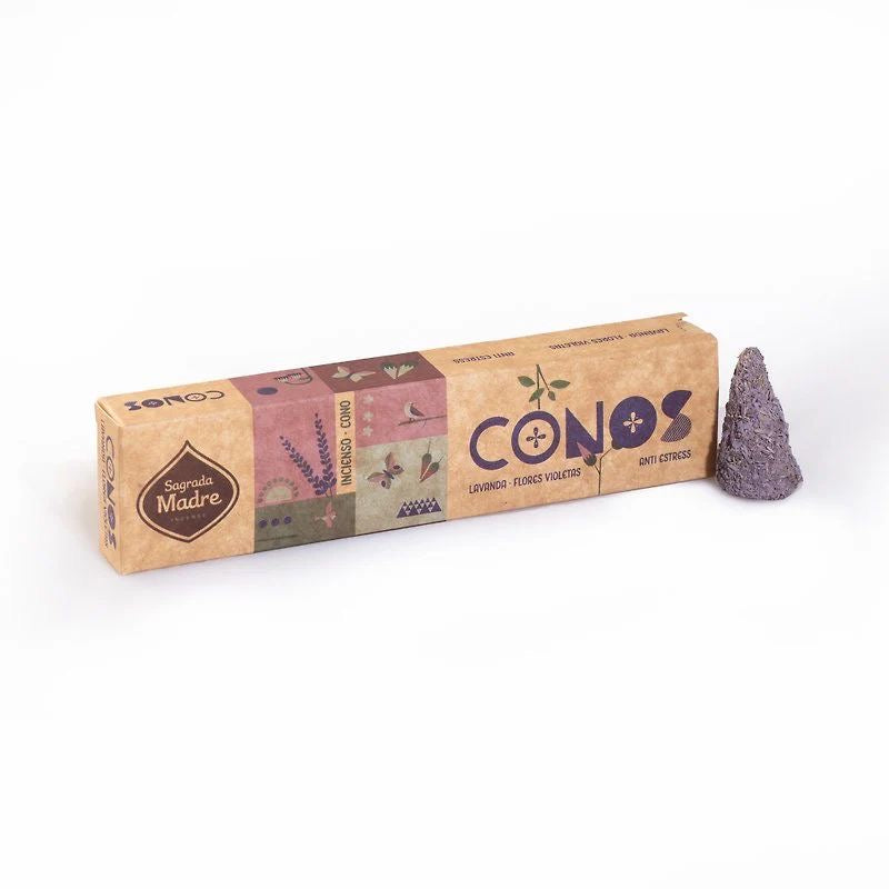 Sagrada Madre / Incense Cones Lavanda & Violets Flowers